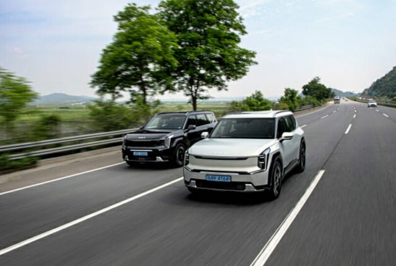 諸元上、空車重量が2425kgの起亜EV9（写真=起亜）(c)KOREA WAVE