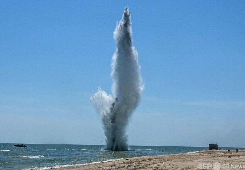 ロシア軍、マリウポリで機雷撤去