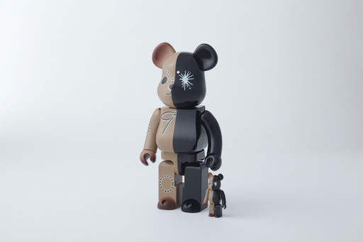 MEDICOM TOY メディコムトイ ×MIHARA YASUHIRO BE＠RBRICK 100%&400% ミハラヤスヒロ ベアブリック ブラウン/ゴールド