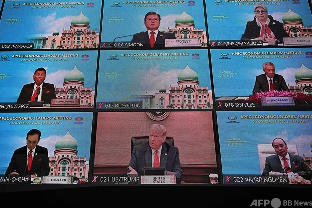 トランプ米大統領、APECのオンライン会合に出席