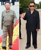 北朝鮮・平壌（Pyongyang）で撮影された2枚の金正日（キム・ジョンイル、Kim Jong-Il）総書記の写真。左は2007年10月2日に撮影されたもので、右は2009年7月1日に公開された撮影日不明のもの。右の方が年を取りやせている。(c)AFP