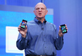 サンフランシスコ（San Francisco）で開いた開発者向け会議に登場したスティーブ・バルマー（Steve Ballmer）CEO（2013年6月26日撮影）。(c)AFP/Getty Images/Justin Sullivan
