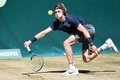 男子テニス、ノベンティ・オープン、シングルス準決勝。リターンを打つアンドレイ・ルブレフ（2021年6月19日撮影）。(c)CARMEN JASPERSEN / AFP