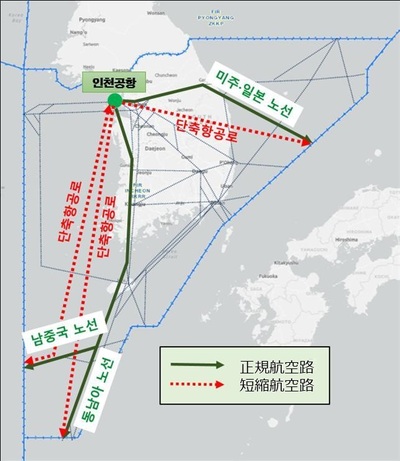 韓国「空の近道」で215万キロの飛行距離短縮…20億円削減
