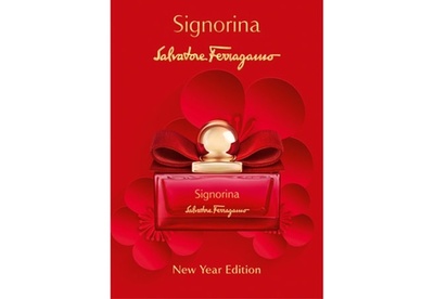 「サルヴァトーレ フェラガモ」“シニョリーナ”、真紅の限定ボトル