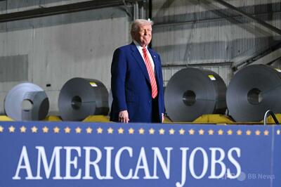 トランプ氏、鉄鋼の輸入関税50%に引き上げ表明