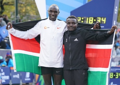 NYCマラソン、ケニア勢が男女優勝