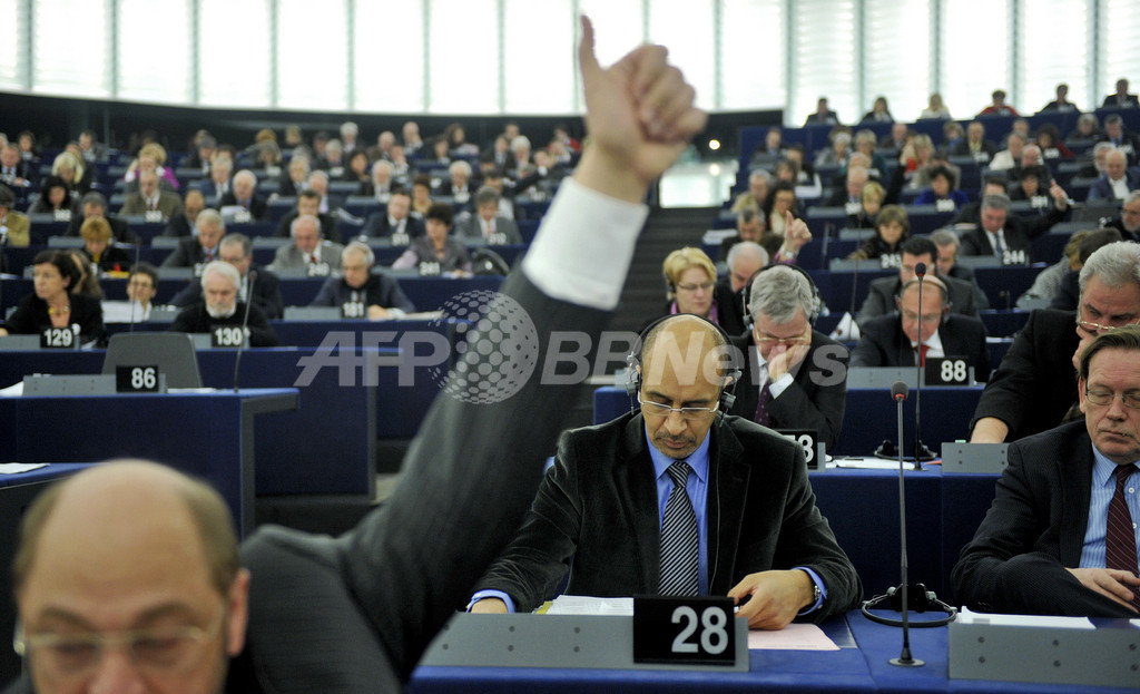 欧州議会、温暖化対策包括案を可決 欧州議会、温暖化対策包括案を可決