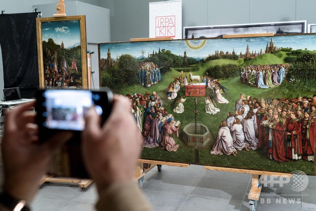 国際ニュース：AFPBB Newsヘントの祭壇画「神秘の子羊」、一部修復作業終了 来月公開