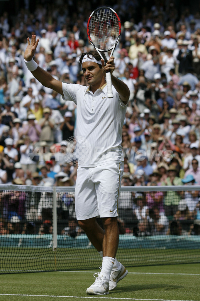 フェデラーが7年連続決勝進出、ウィンブルドン選手権 写真30枚