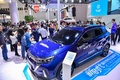 展示された新エネルギー車（2019年1月10日撮影）。(c)CNS/駱雲飛