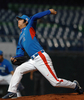 4回を投げ5安打3失点を喫した韓国の先発%%Won Jun Chang%%。(c)AFP/SAM YEH
