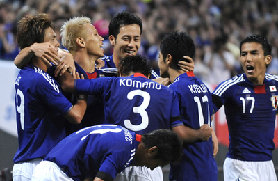 日本、韓国に3-0で快勝 サッカー国際親善試合