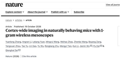 重さわずか1グラム 中国の科学者が世界最軽量のワイヤレスメゾスコープを開発
