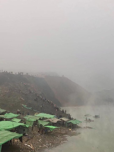 ヒスイ鉱山で土砂災害 1人死亡、70人行方不明 ミャンマー