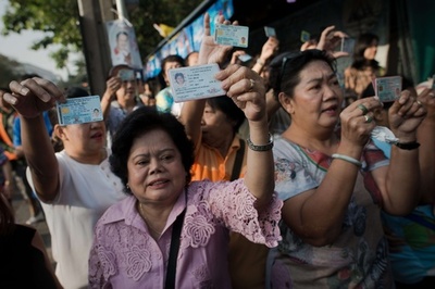 タイ総選挙、反政府派が投票妨害 約1万か所で投票できず
