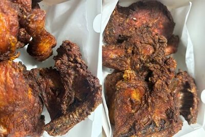 届いたのは「見本と異なる焦げたチキン」…韓国・店が開き直り「レシピ通り」