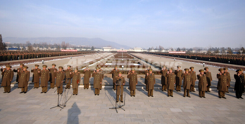 金総書記死去から2年、北朝鮮で追悼大会