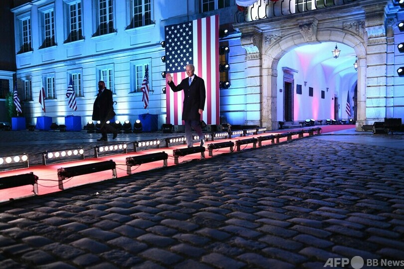 プーチン氏は「権力の座にとどまってはならない」 米大統領、ポーランドで演説