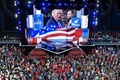米ウィスコンシン州ミルウォーキーで開催されている共和党大会の会場（2024年7月16日撮影）。(c)Pedro UGARTE / AFP