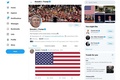 星条旗が投稿されたドナルド・トランプ米大統領のツイッター・アカウント。その後、ソレイマニ司令官を「捕らえた！」と投稿し、「彼は何年も前に始末されるべきだったのだ」と記した（2020年1月2日撮影）。(c)AFP PHOTO / @realDonaldTrump