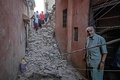 地震に見舞われたモロッコ・マラケシュの旧市街（2023年9月9日撮影）。(c)FADEL SENNA / AFP