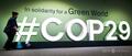 COP29、アゼルバイジャンで開幕 争点は「気候資金」 アゼルバイジャンの首都バクーで開幕した、国連気候変動枠組み条約締約国会議(COP29)の会場(2024年11月11日撮影)。(c)Alexander NEMENOV/AFP