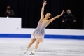 23-24フィギュアスケートグランプリ（GP）シリーズ第2戦、スケートカナダ、女子シングル・ショートプログラム（SP）。演技に臨む坂本花織（2023年10月27日撮影）。(c)Geoff Robins / AFP