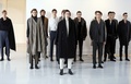 仏パリで発表された「クリストフ・ルメール（Christophe Lemaire）」15/16年秋冬メンズコレクション（2015年1月21日撮影）。(c)AFP/PATRICK KOVARIK
