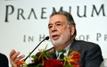 第25回高松宮殿下記念世界文化賞の記者会見に出席したフランシス・フォード・コッポラ（Francis Ford Coppola）氏（2013年10月15日撮影）。(c)AFP/TOSHIFUMI KITAMURA