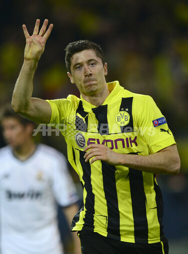 レワンドフスキが4得点の活躍、ドルトムントがレアルに先勝 欧州CL