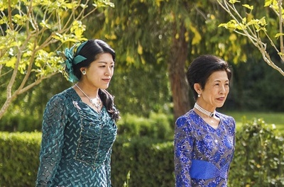 高円宮妃久子さまと長女の承子さま、ヨルダン皇太子の結婚式参列