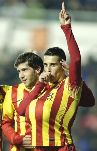 バルセロナ、テージョのハットトリックで4強入りに前進 スペイン国王杯