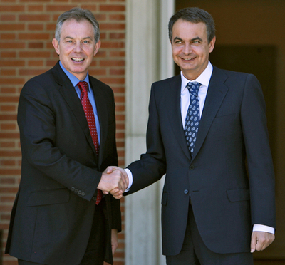 中東4者協議代表、ブレア新特使と初会談