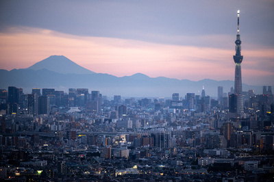Mt. Fuji and Tokyo Skytree