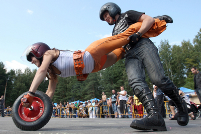 ロシア・サンクトペテルブルクのオートバイフェスティバル