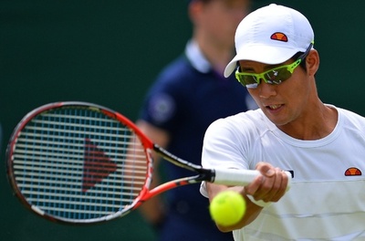 守屋、初戦で全米王者チリッチに完敗 ウィンブルドン選手権