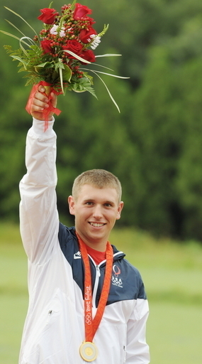 ハンコック 射撃・男子スキートで金メダル獲得