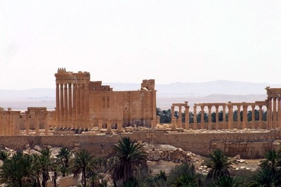 IS、シリア中部の古代都市パルミラの大部分を制圧