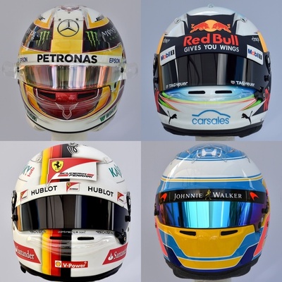 【写真特集】2017シーズンに臨む各F1ドライバーのヘルメット