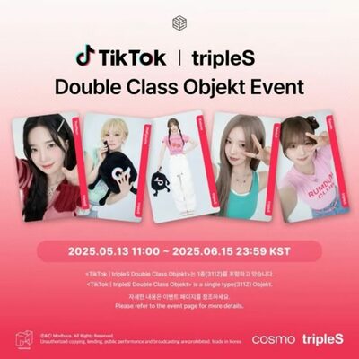 tripleS、TikTokと連携し限定デジタルフォトカードを公開
