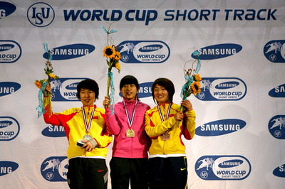 Shin Sae-Bom ショートトラックW杯第1戦女子1500メートル優勝