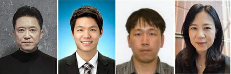 コメント検出技術を開発した（左から）KAISTのキム・ヨンデ教授、国家保安研究所のコ・ウヨン主任研究員、成均館大学のキム・ヒョンシク教授、KAISTのオ・ヘヨン教授(c)KOREA WAVE