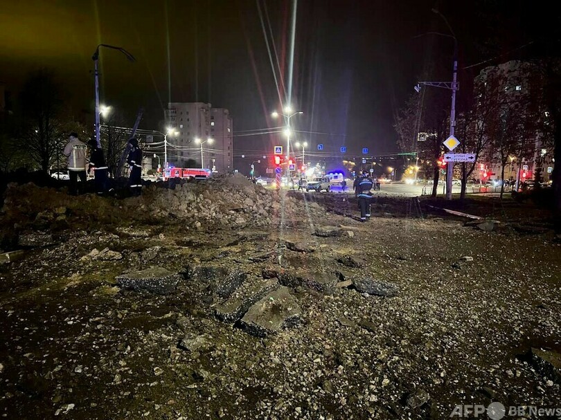 ロシア軍機、自国の都市上空で弾薬紛失 爆発でクレーター