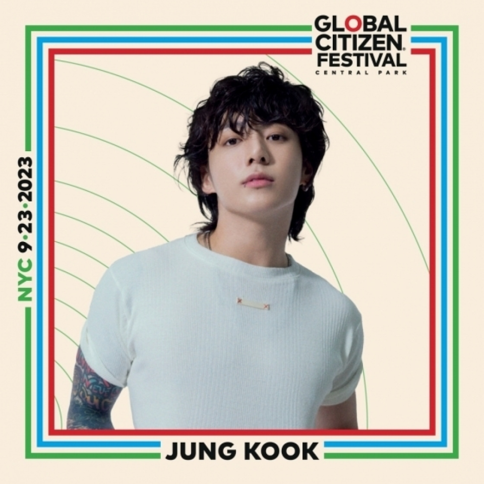 BTSジョングク、米「2023 GLOBAL CITIZEN FESTIVAL」ヘッドライナーに