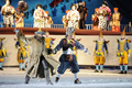アルペンスキー世界選手権2009（2009 FIS Alpine World Ski Championships）の開会式が2日、フランスのバルディゼール（Val d&apos;Isere）で行われた。競技は3日の女子スーパー大回転から始まる。（2009年2月2日撮影）(c)AFP/OLIVIER MORIN