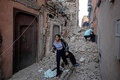 地震に見舞われたモロッコ・マラケシュの旧市街（2023年9月9日撮影）。(c)FADEL SENNA / AFP