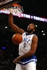 NBAオールスターゲーム2016。ダンクシュートを決めるデトロイト・ピストンズのアンドレ・ドラモンド（2016年2月14日撮影）。(c)AFP/Getty Images/Elsa