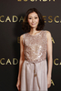 都内で開催された「エスカーダ（ESCADA）」12年春夏コレクションに出席した女優の田丸麻紀（Maki Tamaru、2011年12月2日撮影）。(c)ESCADA
