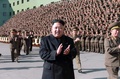 北朝鮮・平壌（Pyongyang）で、朝鮮人民軍（Korean People&apos;s Army、KPA）の集会に出席した金正恩（キム・ジョンウン、Kim Jong-Un）第1書記。北朝鮮の朝鮮中央通信（Korean Central News Agency、KCNA）配信（撮影日不明、2014年11月4日配信）。(c)AFP/KCNA via KNS